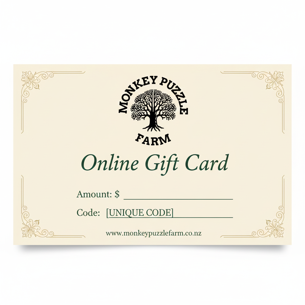 Monkey Puzzle Farm Gift Cards